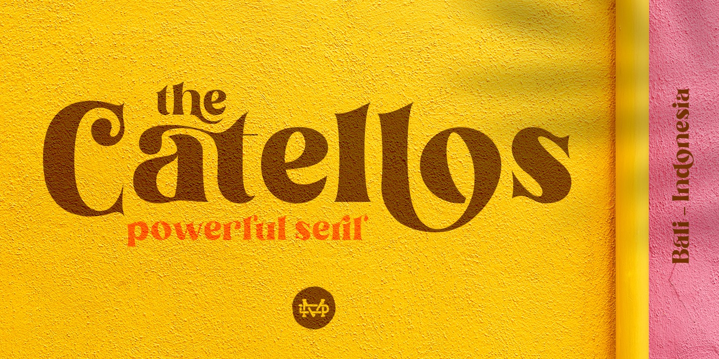 Przykład czcionki Catellos Bold Italic